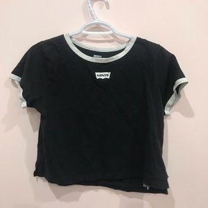 Levi’s small crop top.